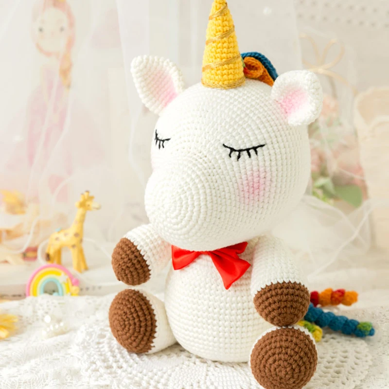 Baby Products Photos - เด็กทารกการถ่ายภาพ Prop Photo โครเชต์ถักของเล่นน่ารัก Rainbow Unicorn