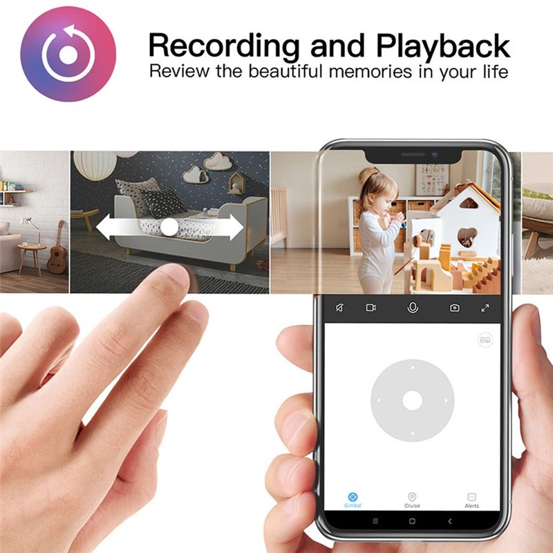 Wireless Baby Monitor - กล้องไวไฟในร่มที่จำเป็น, กล้องดูเด็ก, กล้องรักษาความปลอดภัยบ้านอัจฉริยะไร้สายขนาดเล็ก, กล้อง IP CCTV,