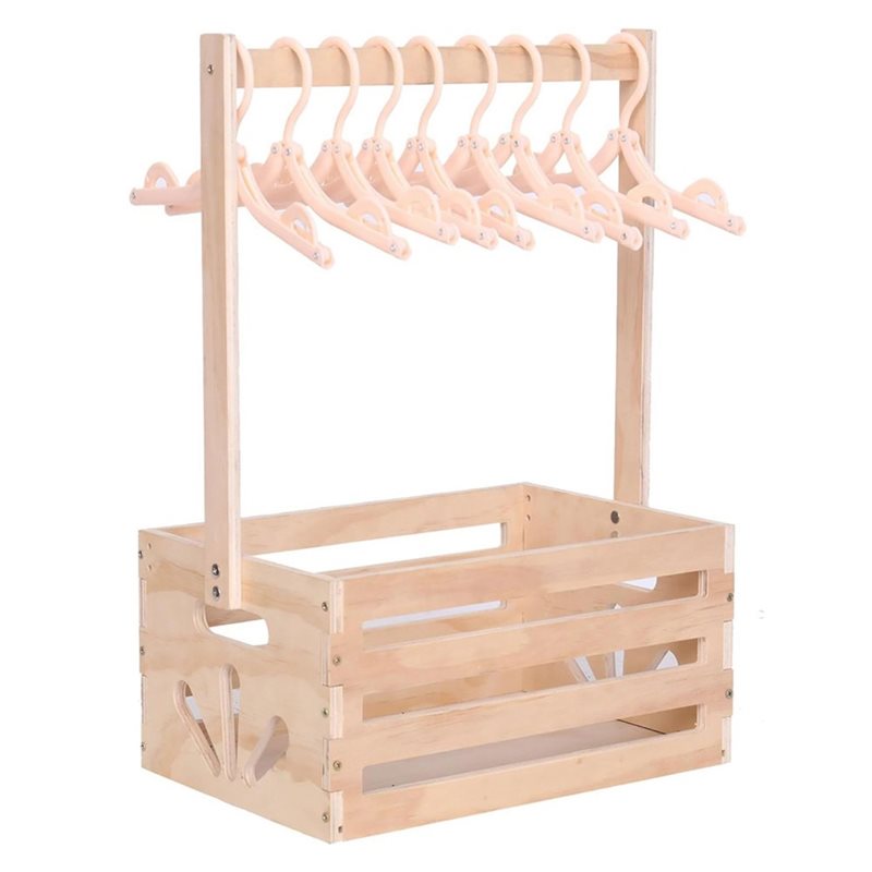 Baby Products Gift Baskets - ตะกร้าของขวัญสำหรับเด็กอ่อน A25F ทำจากไม้ ใช้เก็บของในตู้เสื้อผ้า ตะกร้าใส่ของในห้องเด็กอ่อนพร้อมหูหิ้ว มีสินค้าสำหรับเด็กอ่อนใน