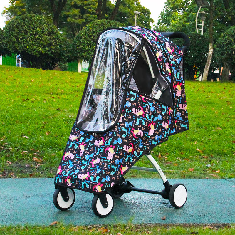 Stroller Rain Cover - ผ้าคลุมรถเข็นเด็กอเนกประสงค์ ป้องกันฝน ป้องกันลม อุปกรณ์เสริมสำหรับรถเข็นเด็ก