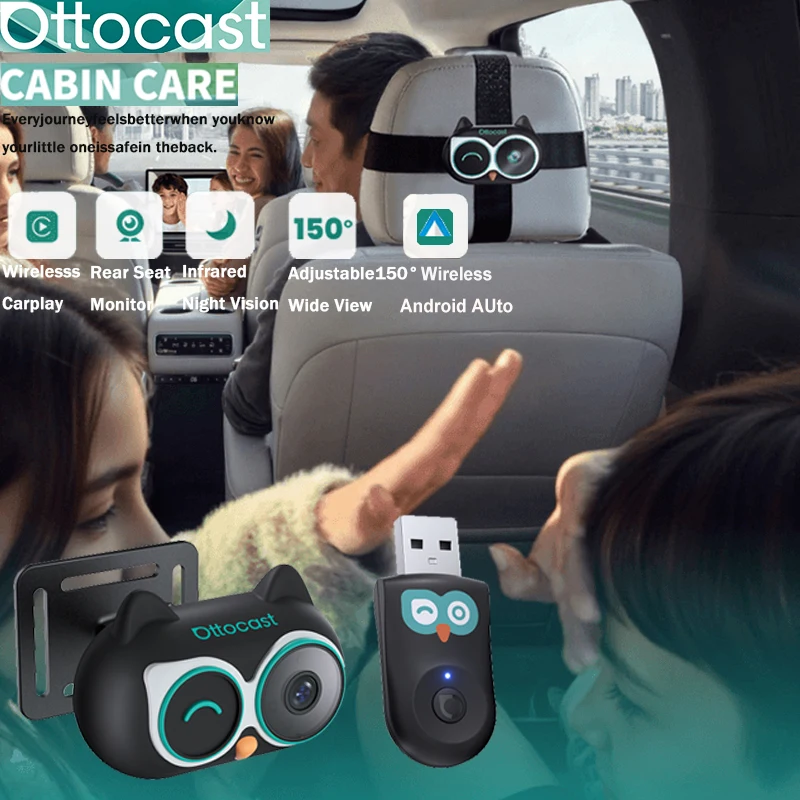 Wireless Baby Monitor - อะแดปเตอร์ Ottocast Cabin Care Wireless CarPlay