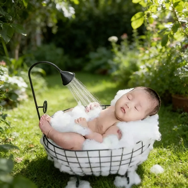 Baby Products Photos - อุปกรณ์ประกอบฉากถ่ายภาพทารกแรกเกิด 1 ชิ้น อ่างอาบน้ำเหล็กขนาดเล็ก อุปกรณ์เสริมสำหรับถ่ายภาพเด็กแรกเกิด ตะกร้าขนาดเล็กสำหรับถ่ายภาพเด็กทารก