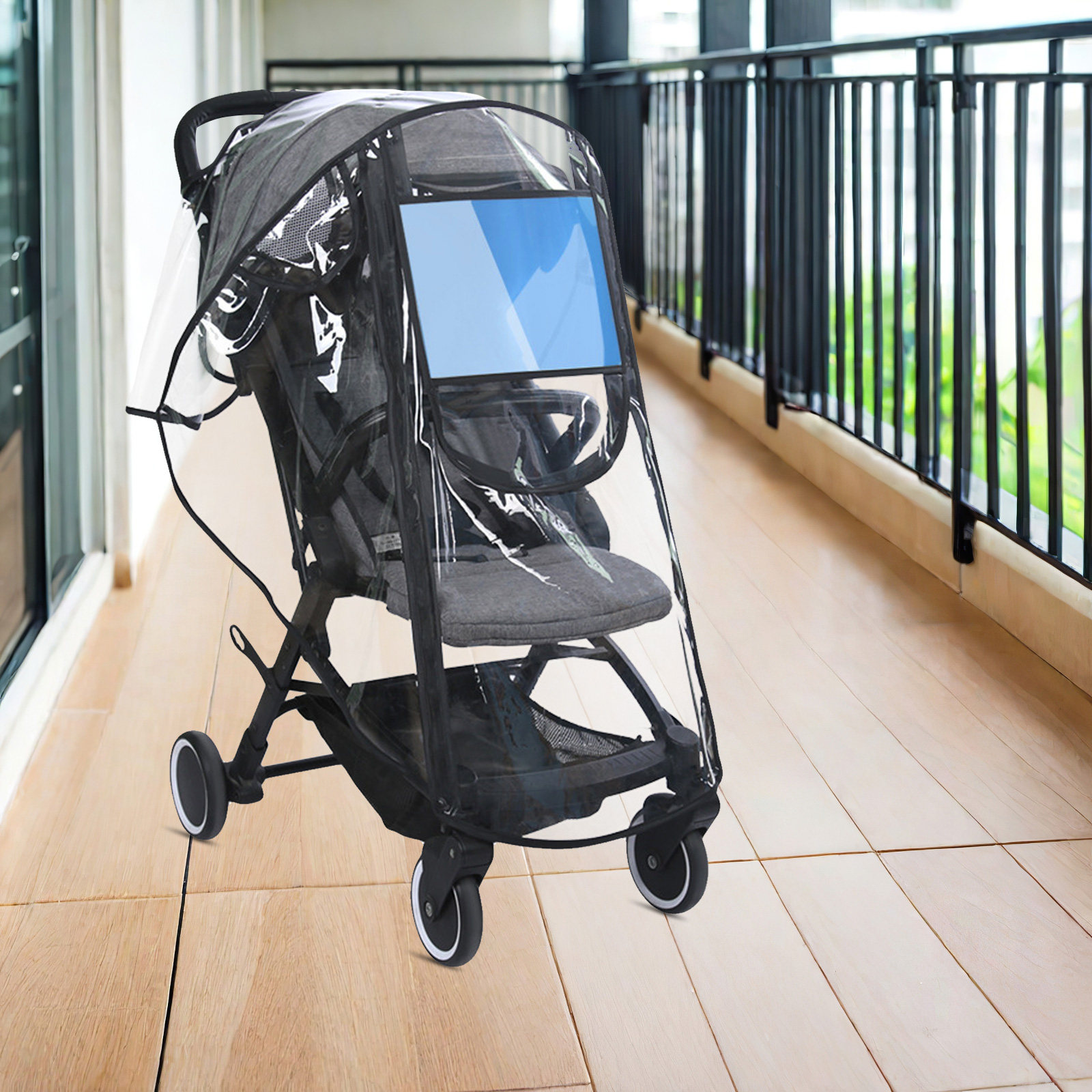 ผ้าคลุมกันฝนสำหรับรถเข็นเด็กแบ - Stroller Rain Cover บทวิจารณ์และราคา