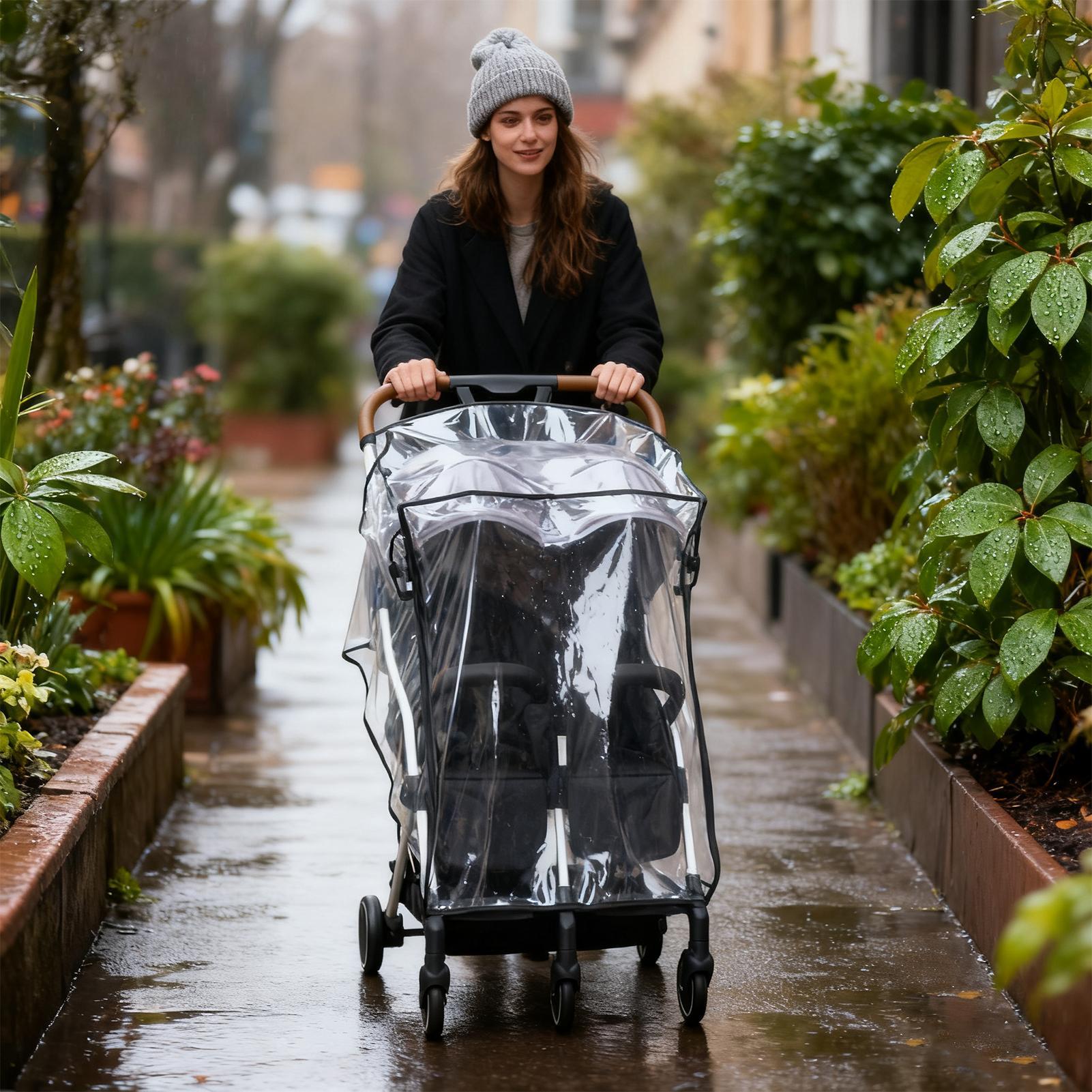 ผ้าคลุมรถเข็นเด็กกันฝน กันลม โ - Stroller Rain Cover บทวิจารณ์และราคา