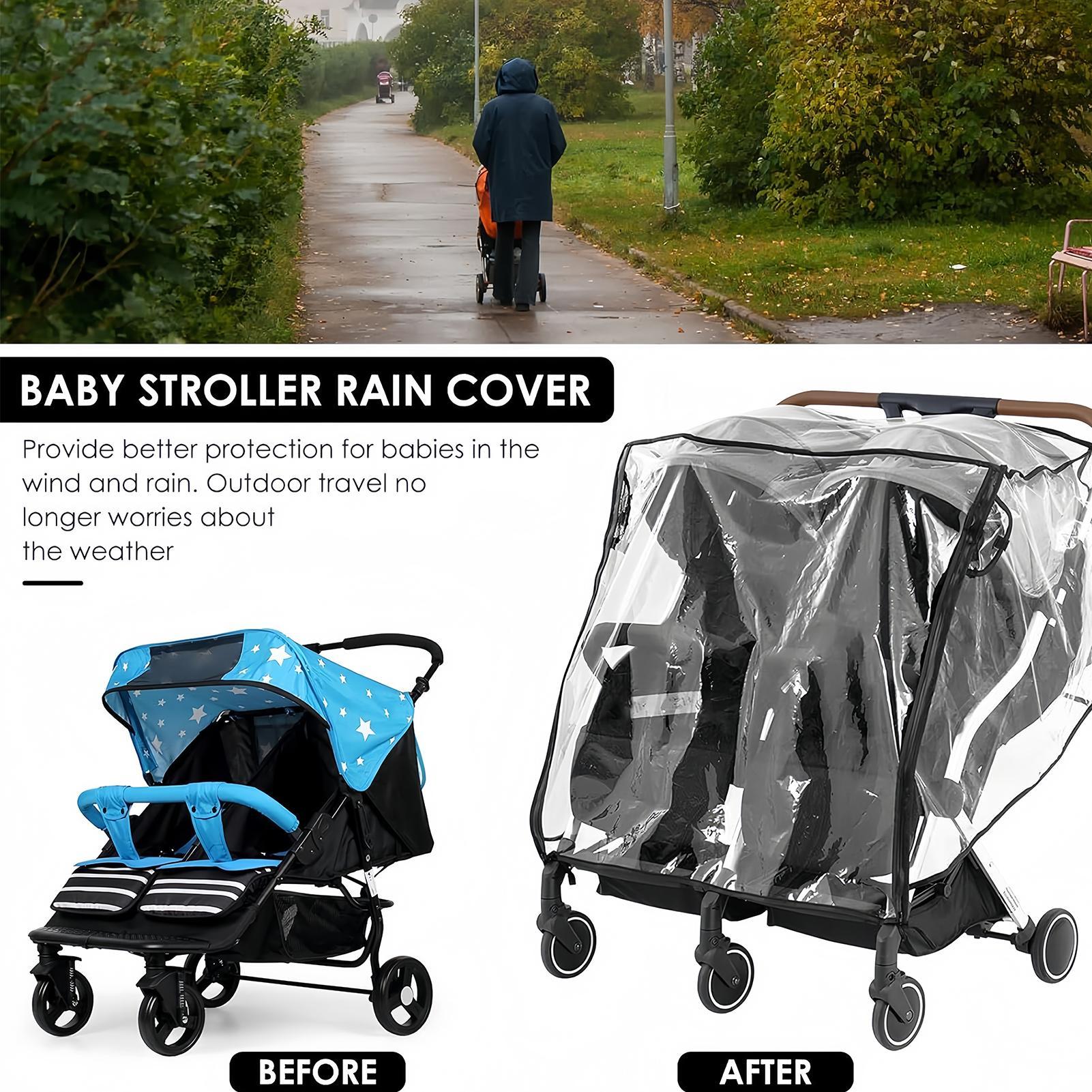 ผ้าคลุมรถเข็นเด็กกันฝน กันลม โ - Stroller Rain Cover บทวิจารณ์และราคา
