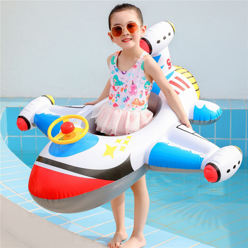 เด็กว่ายน้ําวงกลมเครื่องบินลอย - Baby Swimming Floater บทวิจารณ์และราคา