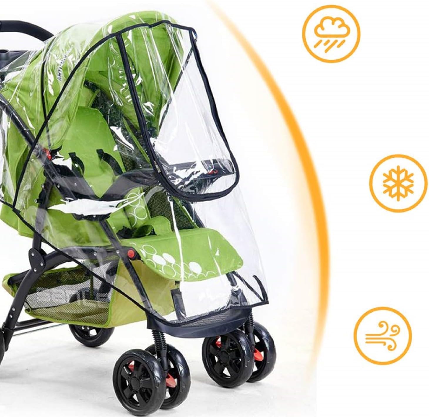 ที่บังฝนรถเข็นเด็กทารกที่ป้องก - Stroller Rain Cover บทวิจารณ์และราคา