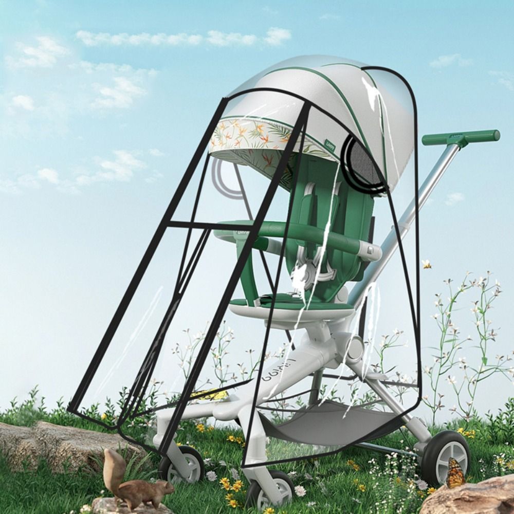ผ้าคลุมรถเข็นเด็กแบบใส กันฝน ก - Stroller Rain Cover บทวิจารณ์และราคา