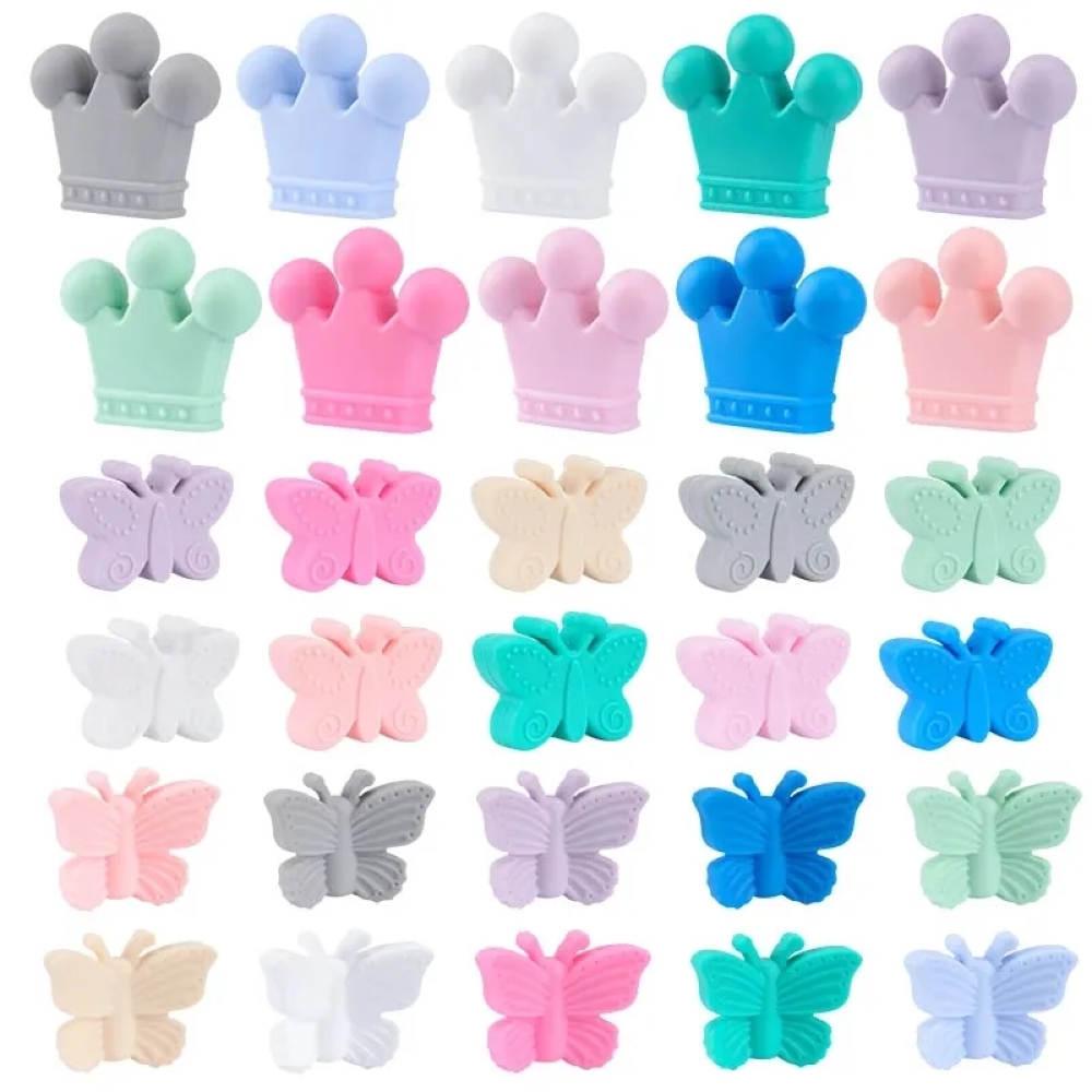 ขายร้อน 10 ชิ้น/ล็อตซิลิโคนมงก - Baby Products Discount บทวิจารณ์และราคา