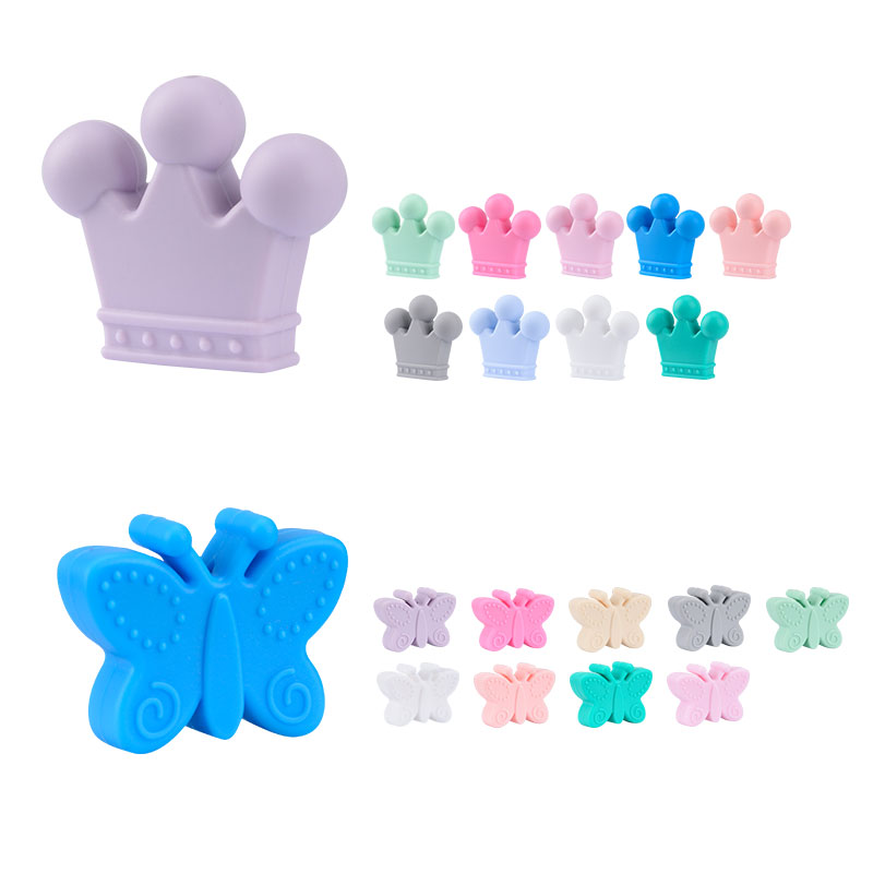 ขายร้อน 10 ชิ้น/ล็อตซิลิโคนมงก - Baby Products Discount บทวิจารณ์และราคา