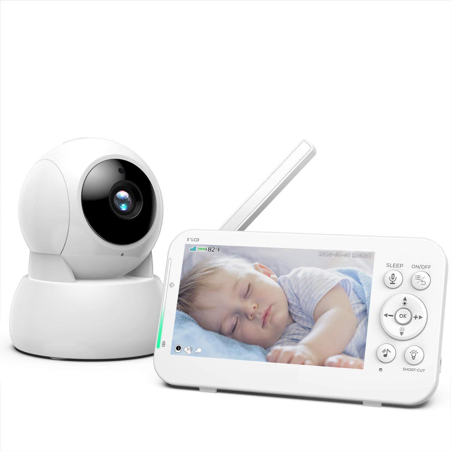 หน้าจอ 5 นิ้ว ความละเอียด 720P - Wireless Baby Monitor บทวิจารณ์และราคา