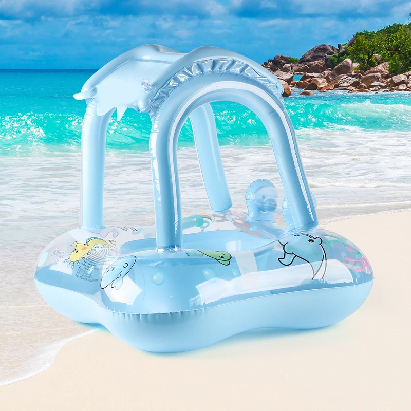 ห่วงยางว่ายน้ำเด็กพร้อมหลังคาบ - Baby Swimming Floater บทวิจารณ์และราคา