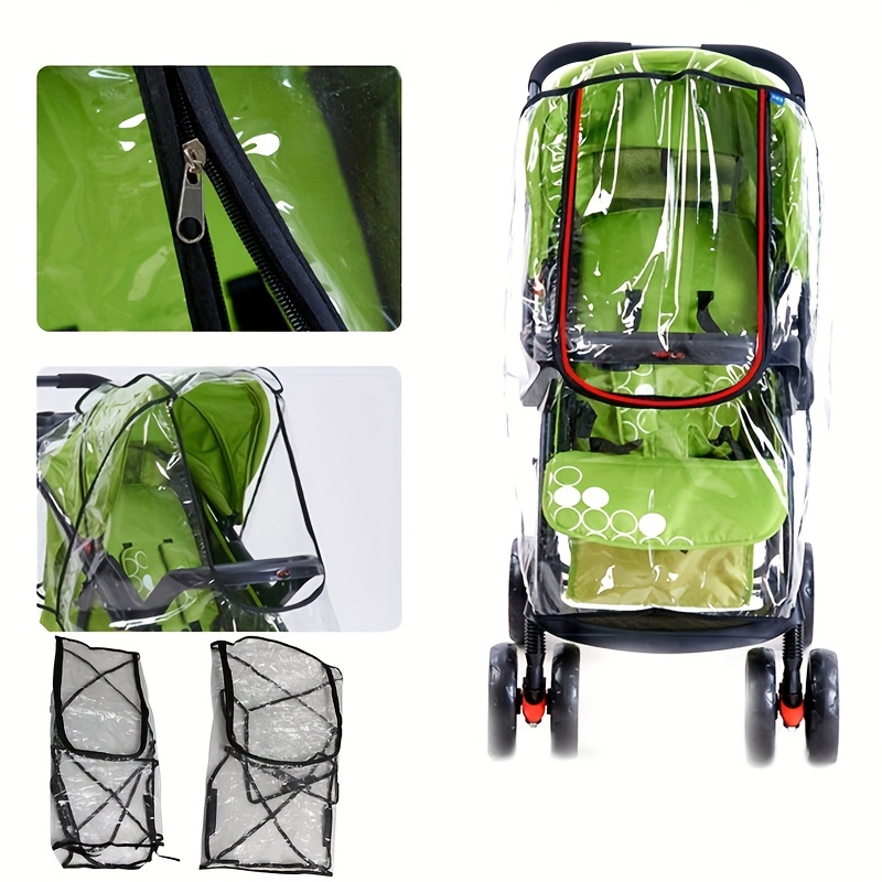 ผ้าคลุมรถเข็นเด็กแบบพกพา 1 ชิ้ - Stroller Rain Cover บทวิจารณ์และราคา