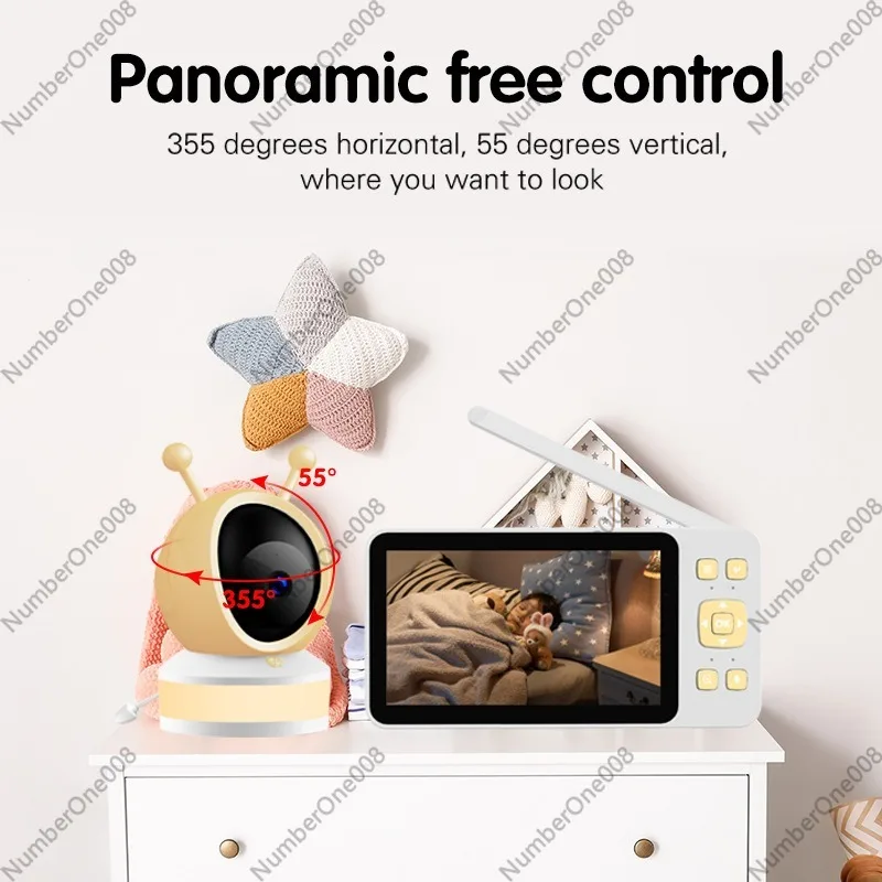 จอภาพเด็กแบบ HD ขนาด 5 นิ้ว, ก - Wireless Baby Monitor บทวิจารณ์และราคา