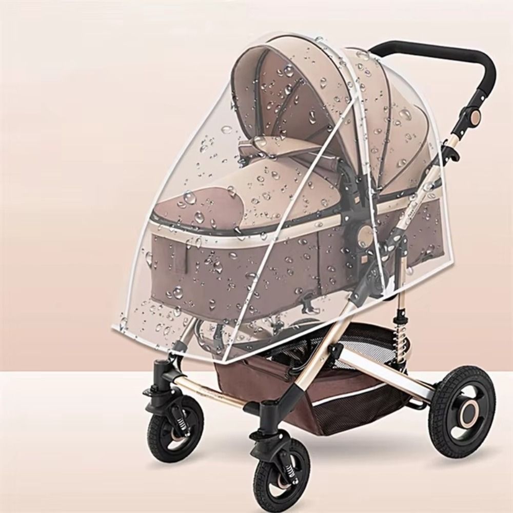 ผ้าคลุมรถเข็นเด็กแบบใสกันฝนสำห - Stroller Rain Cover บทวิจารณ์และราคา