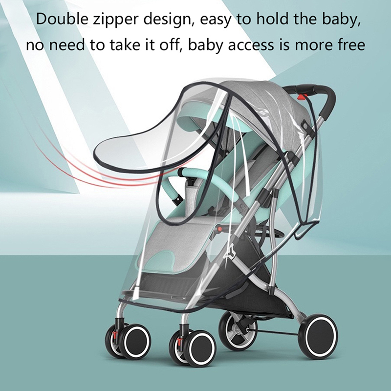 ผ้าคลุมรถเข็นเด็กกันฝน ผ้าคลุม - Stroller Rain Cover บทวิจารณ์และราคา