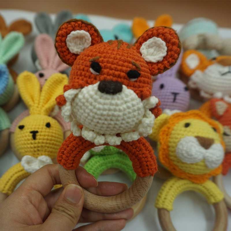 1PC กระต่ายเสือสิงโตโครเชต์ Ra - Baby Products Photos บทวิจารณ์และราคา